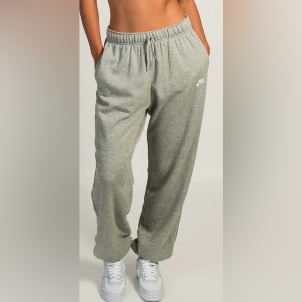 Nike Light Gray Fleece Joggers